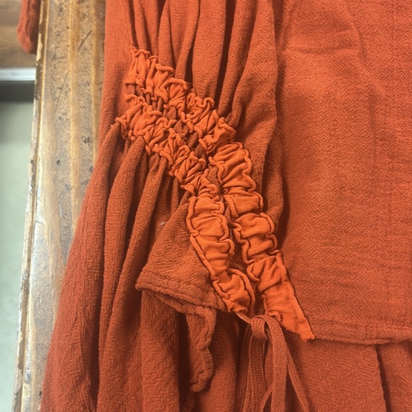Rust Colored Tunic Top - Oh My Gauze - Picture 5 of 6